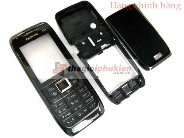 Vỏ Nokia E51 Đen công ty ( Full bộ )